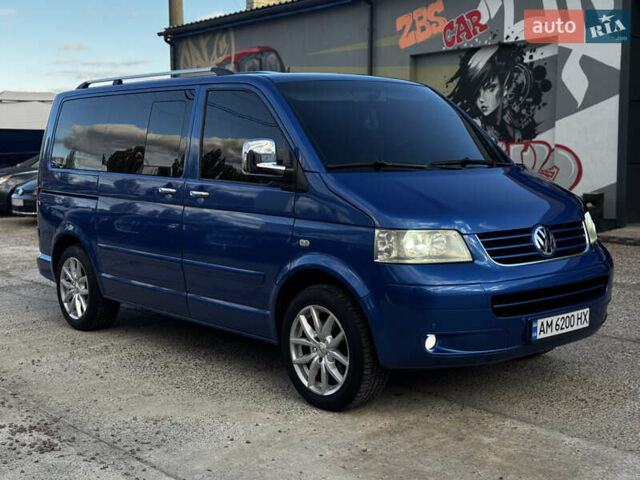 Фольксваген Мультиван 2007 в Житомире на Automoto.ua Синий Фольксваген Мультиван, объемом двигателя 2.5 л и пробегом 278 тыс. км за 13999 $, фото 1 на Automoto.ua