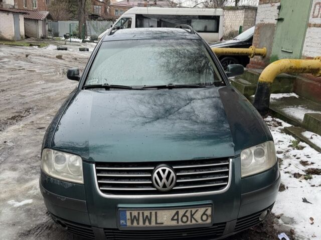 Зеленый Фольксваген Пассат, объемом двигателя 1.9 л и пробегом 344 тыс. км за 3444 $, фото 1 на Automoto.ua