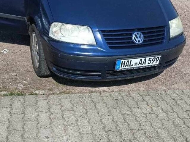 Синий Фольксваген Шаран, объемом двигателя 1.9 л и пробегом 245 тыс. км за 3000 $, фото 1 на Automoto.ua