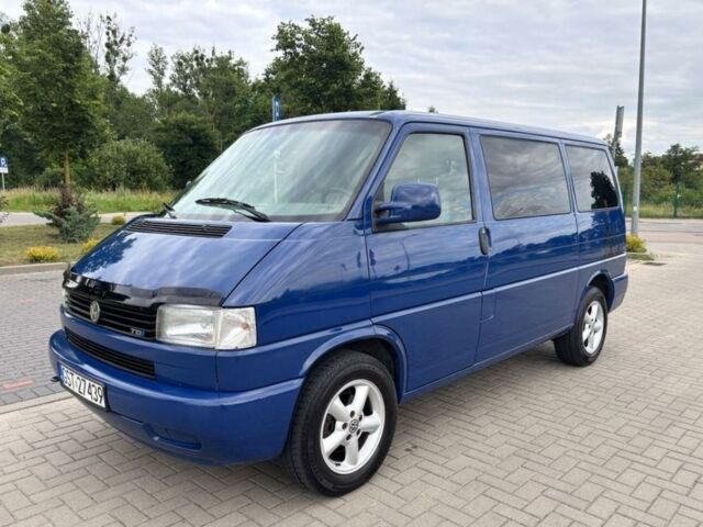 Синій Фольксваген T4 (Transporter) пасс., об'ємом двигуна 2.5 л та пробігом 244 тис. км за 2000 $, фото 1 на Automoto.ua