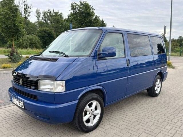 Синій Фольксваген T4 (Transporter) пасс., об'ємом двигуна 2.5 л та пробігом 246 тис. км за 2100 $, фото 1 на Automoto.ua