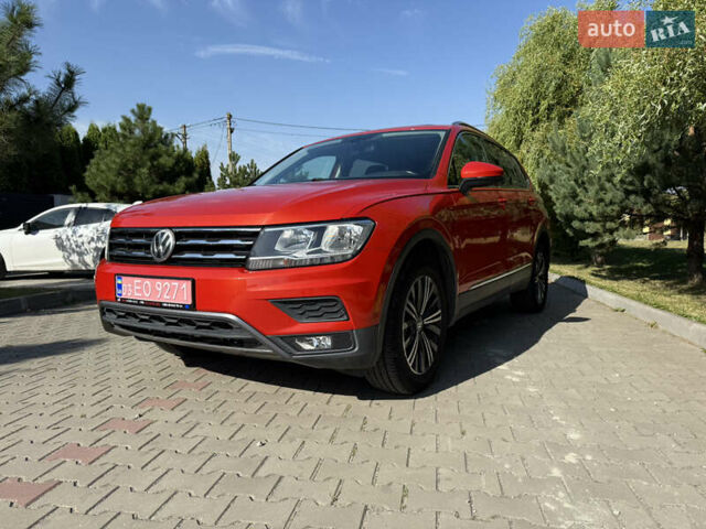 Красный Фольксваген Tiguan Allspace, объемом двигателя 2 л и пробегом 133 тыс. км за 17900 $, фото 1 на Automoto.ua