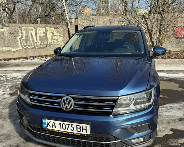 Синий Фольксваген Tiguan Allspace, объемом двигателя 2 л и пробегом 99 тыс. км за 22000 $, фото 1 на Automoto.ua