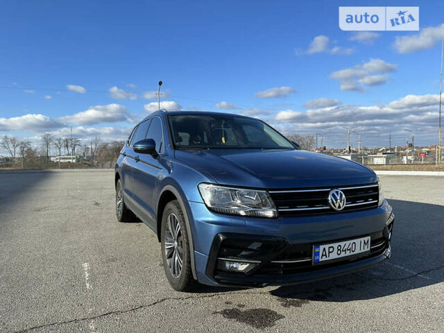 Синий Фольксваген Tiguan Allspace, объемом двигателя 2 л и пробегом 73 тыс. км за 22500 $, фото 1 на Automoto.ua