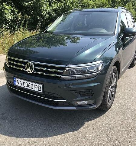 Зеленый Фольксваген Tiguan Allspace, объемом двигателя 2 л и пробегом 12 тыс. км за 29000 $, фото 1 на Automoto.ua