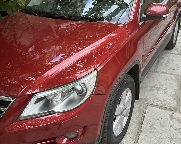 Красный Фольксваген Тигуан, объемом двигателя 2 л и пробегом 238 тыс. км за 12000 $, фото 1 на Automoto.ua