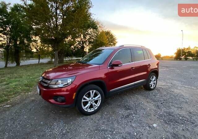 Красный Фольксваген Тигуан, объемом двигателя 1.98 л и пробегом 265 тыс. км за 10500 $, фото 1 на Automoto.ua