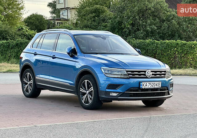 Синий Фольксваген Тигуан, объемом двигателя 1.98 л и пробегом 72 тыс. км за 25300 $, фото 1 на Automoto.ua