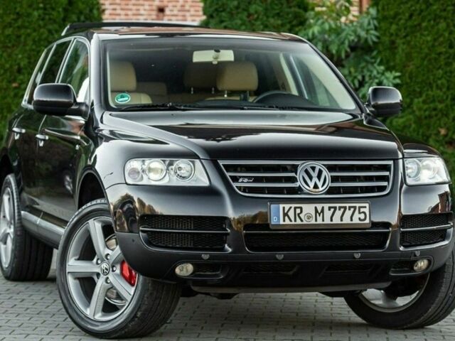 Черный Фольксваген Туарег, объемом двигателя 3 л и пробегом 240 тыс. км за 4000 $, фото 1 на Automoto.ua