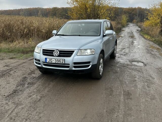 Фольксваген Туарег 2004 в Славянске на Automoto.ua Синий Фольксваген Туарег, объемом двигателя 2.5 л и пробегом 351 тыс. км за 4000 $, фото 1 на Automoto.ua