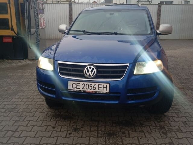 Синий Фольксваген Туарег, объемом двигателя 2.5 л и пробегом 306 тыс. км за 6800 $, фото 1 на Automoto.ua