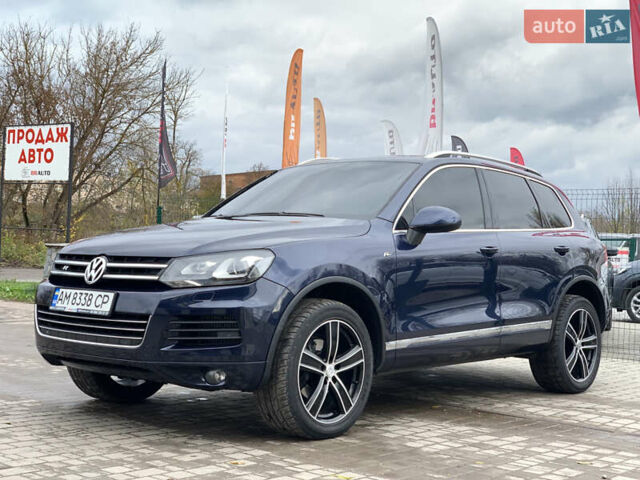 Синий Фольксваген Туарег, объемом двигателя 3 л и пробегом 210 тыс. км за 20999 $, фото 1 на Automoto.ua