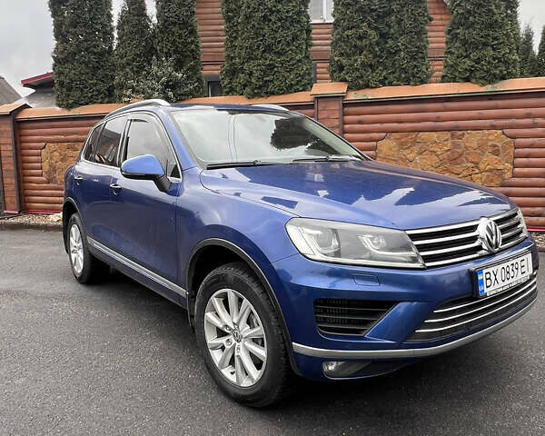 Синий Фольксваген Туарег, объемом двигателя 2.97 л и пробегом 190 тыс. км за 24800 $, фото 1 на Automoto.ua