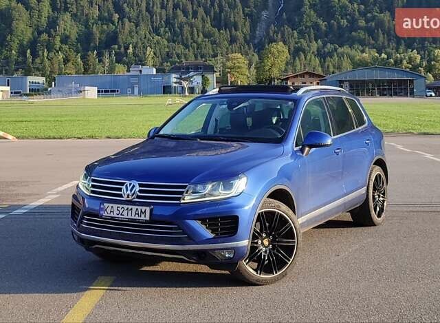 Синий Фольксваген Туарег, объемом двигателя 3 л и пробегом 152 тыс. км за 29000 $, фото 1 на Automoto.ua