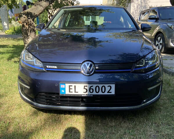 Синий Фольксваген e-Golf, объемом двигателя 0 л и пробегом 80 тыс. км за 13700 $, фото 1 на Automoto.ua