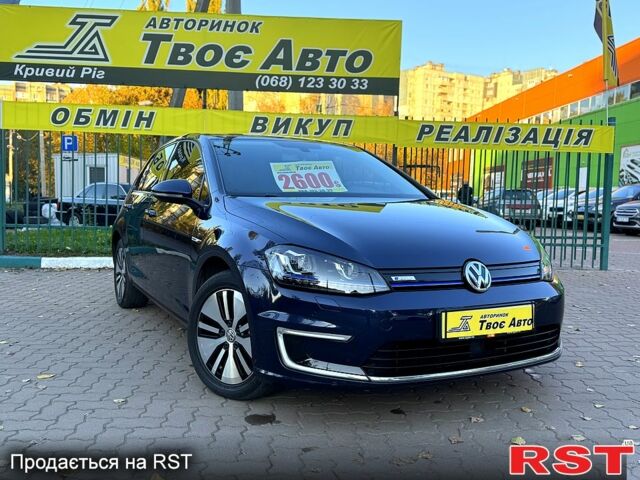 Синий Фольксваген e-Golf, объемом двигателя 85 л и пробегом 138 тыс. км за 9500 $, фото 1 на Automoto.ua