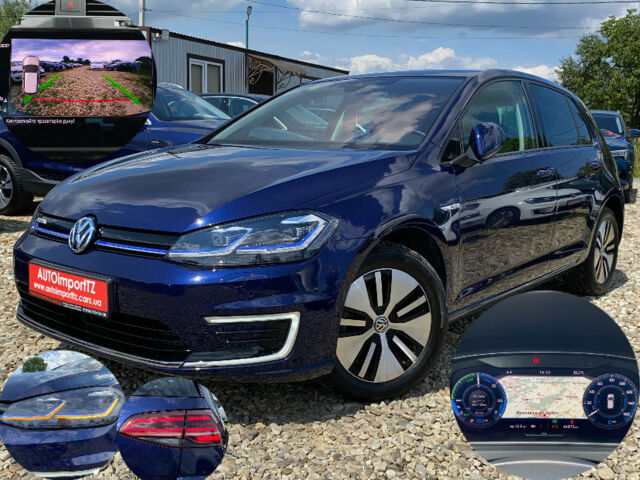Синий Фольксваген e-Golf, объемом двигателя 0 л и пробегом 64 тыс. км за 16500 $, фото 1 на Automoto.ua