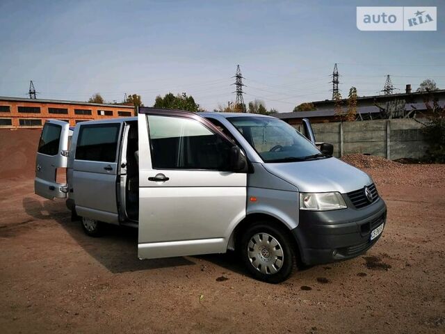 Сірий Фольксваген T5 (Transporter) груз-пасс., об'ємом двигуна 2.5 л та пробігом 230 тис. км за 6500 $, фото 1 на Automoto.ua