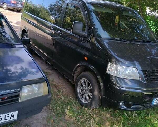 Черный Фольксваген Transporter, объемом двигателя 1.9 л и пробегом 320 тыс. км за 10500 $, фото 1 на Automoto.ua