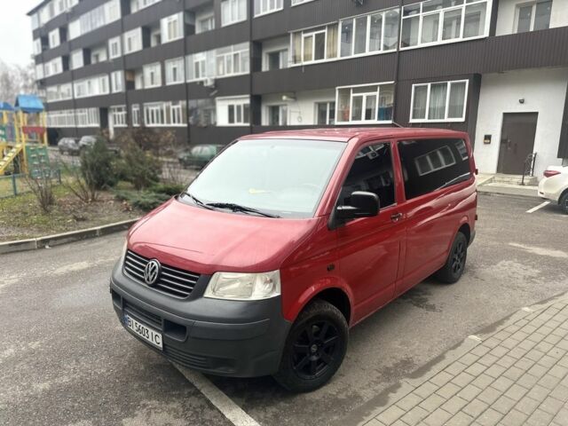 Красный Фольксваген Transporter, объемом двигателя 1.9 л и пробегом 252 тыс. км за 7500 $, фото 1 на Automoto.ua