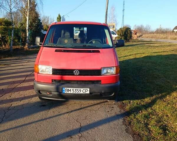 Красный Фольксваген Transporter, объемом двигателя 1.9 л и пробегом 353 тыс. км за 5500 $, фото 1 на Automoto.ua