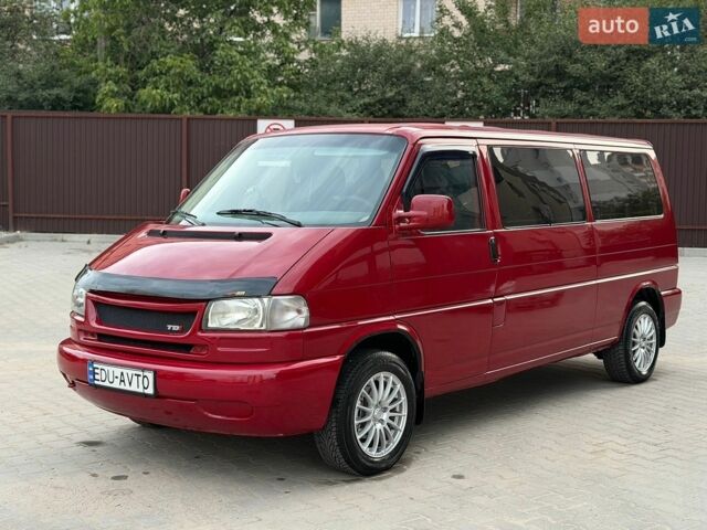 Червоний Фольксваген Transporter, об'ємом двигуна 2.5 л та пробігом 255 тис. км за 6999 $, фото 1 на Automoto.ua