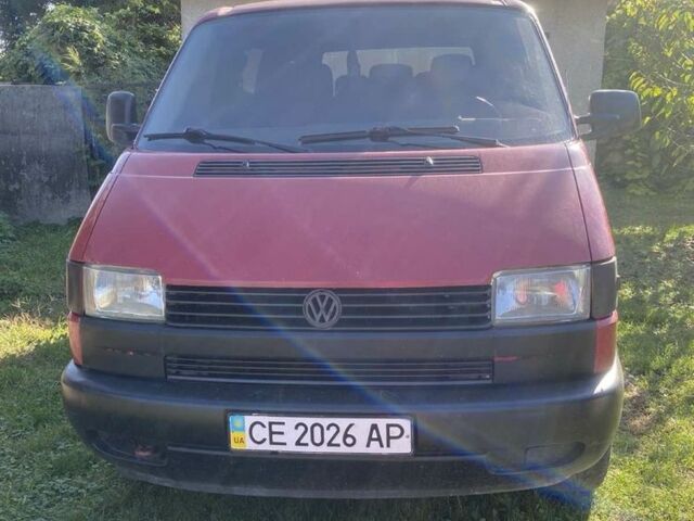 Красный Фольксваген Transporter, объемом двигателя 1.9 л и пробегом 454 тыс. км за 4000 $, фото 1 на Automoto.ua