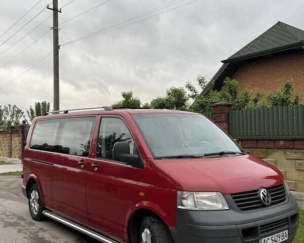 Червоний Фольксваген Transporter, об'ємом двигуна 2.5 л та пробігом 281 тис. км за 11500 $, фото 1 на Automoto.ua