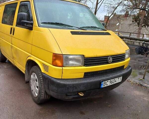 Жовтий Фольксваген Transporter, об'ємом двигуна 1.9 л та пробігом 252 тис. км за 5900 $, фото 1 на Automoto.ua