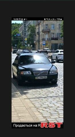 Черный Вольво С80, объемом двигателя 1.98 л и пробегом 200 тыс. км за 5500 $, фото 1 на Automoto.ua