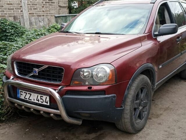 Красный Вольво ХС90, объемом двигателя 2 л и пробегом 230 тыс. км за 4000 $, фото 1 на Automoto.ua