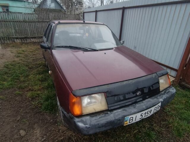 Красный ЗАЗ 1103 Славута, объемом двигателя 1.2 л и пробегом 80 тыс. км за 1200 $, фото 1 на Automoto.ua