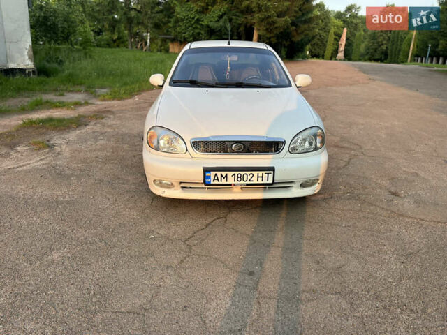 Білий ЗАЗ Ланос, об'ємом двигуна 1.5 л та пробігом 153 тис. км за 3100 $, фото 1 на Automoto.ua