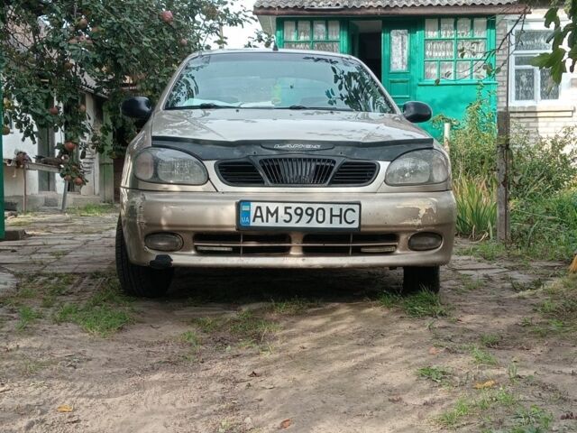 Бежевий ЗАЗ Ланос, об'ємом двигуна 1.3 л та пробігом 216 тис. км за 1500 $, фото 1 на Automoto.ua