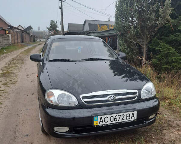 Чорний ЗАЗ Ланос, об'ємом двигуна 1.5 л та пробігом 75 тис. км за 3000 $, фото 1 на Automoto.ua