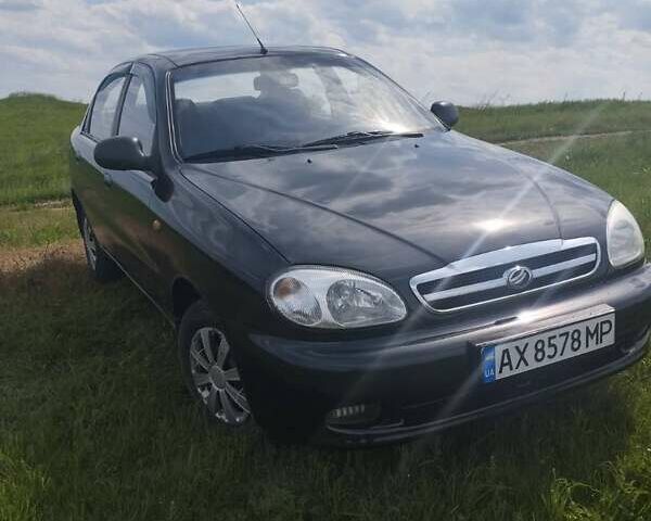 Черный ЗАЗ Ланос, объемом двигателя 1.6 л и пробегом 161 тыс. км за 2800 $, фото 1 на Automoto.ua