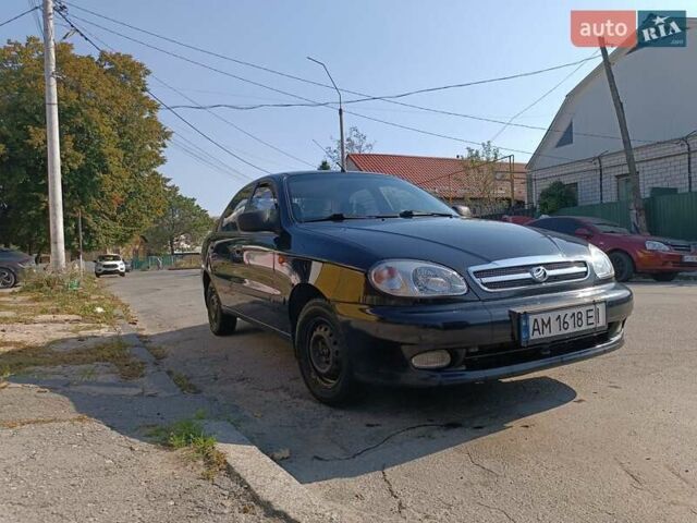 Черный ЗАЗ Ланос, объемом двигателя 1.5 л и пробегом 106 тыс. км за 3050 $, фото 1 на Automoto.ua