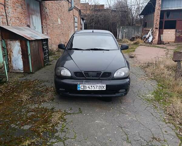 Черный ЗАЗ Ланос, объемом двигателя 1.5 л и пробегом 350 тыс. км за 1900 $, фото 1 на Automoto.ua
