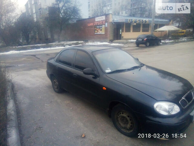 Чорний ЗАЗ Ланос, об'ємом двигуна 0 л та пробігом 150 тис. км за 3200 $, фото 1 на Automoto.ua