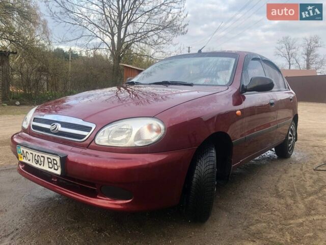 Червоний ЗАЗ Ланос, об'ємом двигуна 1.5 л та пробігом 187 тис. км за 2200 $, фото 1 на Automoto.ua