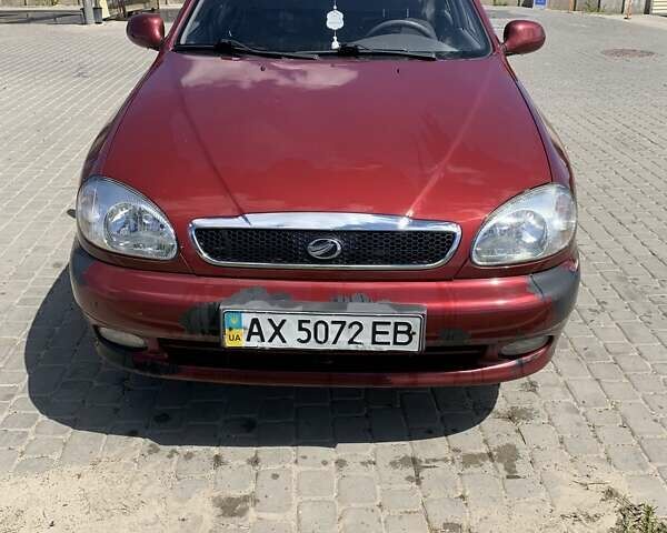 Красный ЗАЗ Ланос, объемом двигателя 1.5 л и пробегом 89 тыс. км за 3300 $, фото 1 на Automoto.ua