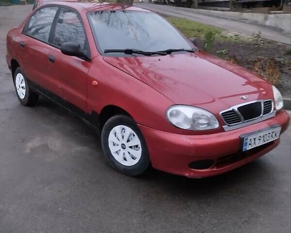 Красный ЗАЗ Ланос, объемом двигателя 1.4 л и пробегом 198 тыс. км за 1750 $, фото 1 на Automoto.ua