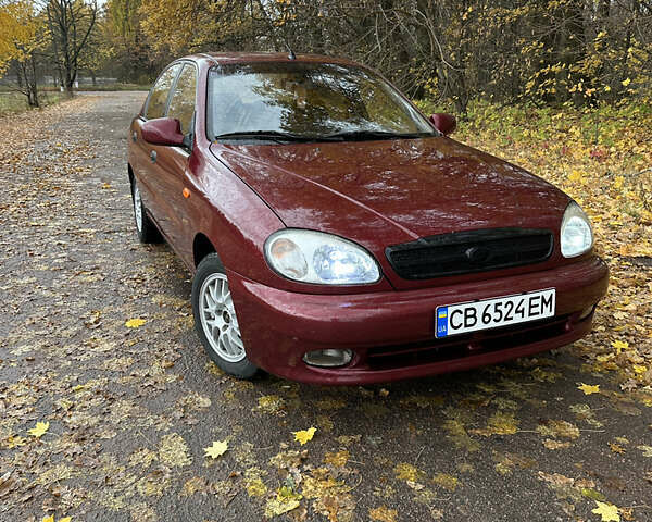 Красный ЗАЗ Ланос, объемом двигателя 1.5 л и пробегом 183 тыс. км за 3200 $, фото 1 на Automoto.ua