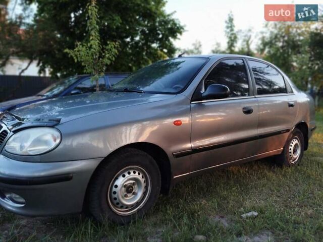 Сірий ЗАЗ Ланос, об'ємом двигуна 1.39 л та пробігом 203 тис. км за 2400 $, фото 1 на Automoto.ua