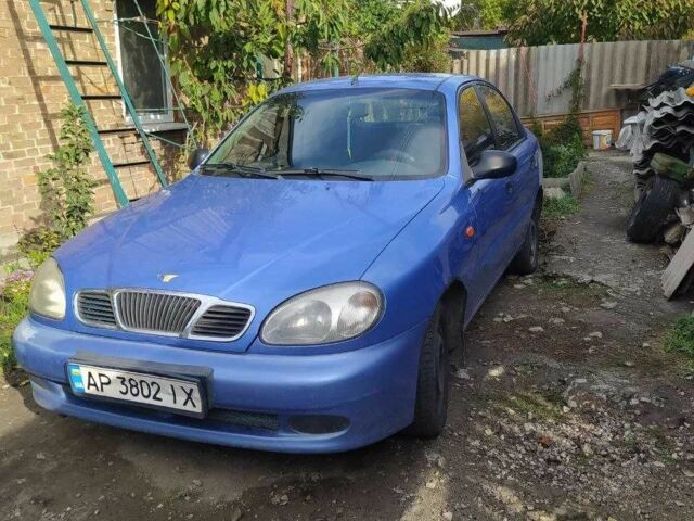 Синій ЗАЗ Ланос, об'ємом двигуна 1.4 л та пробігом 200 тис. км за 1200 $, фото 1 на Automoto.ua