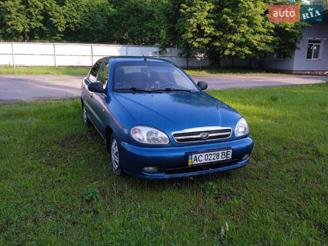 Синий ЗАЗ Ланос, объемом двигателя 1.6 л и пробегом 160 тыс. км за 2500 $, фото 1 на Automoto.ua