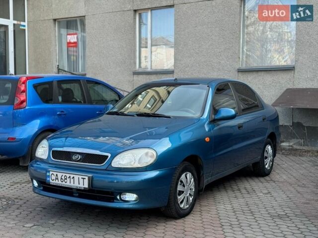 Синий ЗАЗ Ланос, объемом двигателя 1.5 л и пробегом 150 тыс. км за 3200 $, фото 1 на Automoto.ua
