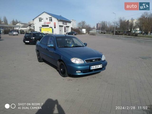 Синий ЗАЗ Ланос, объемом двигателя 1.5 л и пробегом 210 тыс. км за 3900 $, фото 1 на Automoto.ua