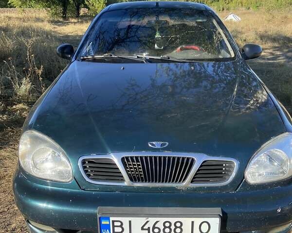 Зеленый ЗАЗ Ланос, объемом двигателя 1.39 л и пробегом 220 тыс. км за 1700 $, фото 1 на Automoto.ua