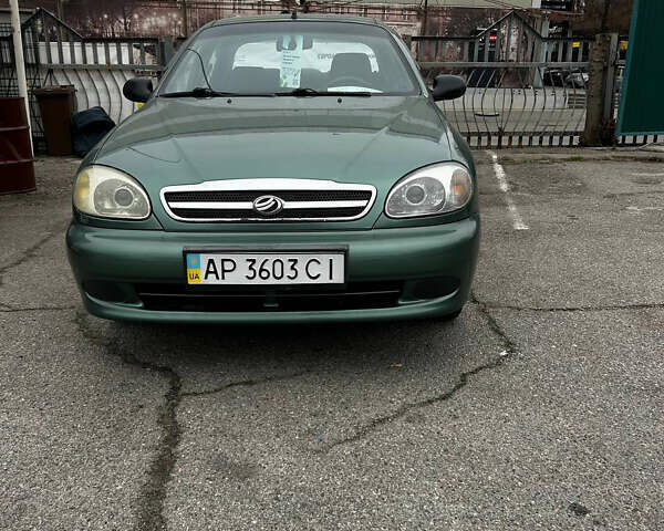 Зеленый ЗАЗ Ланос, объемом двигателя 1.5 л и пробегом 188 тыс. км за 3000 $, фото 1 на Automoto.ua